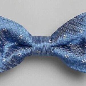 Jos. A. Bank Square Open Geo Pre-Tied Bow Tie. Color: Blue